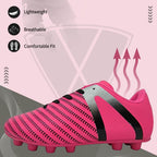 Vizari Impact Firm Ground Soccer Shoes – Pink/Silver