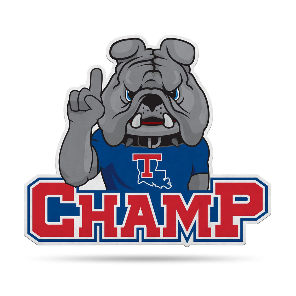 Rico Industries Ncaa Louisiana Tech Bulldogs Mascot Shape Cut Pennant - Home And Living Room D  Cor - Soft Felt Ez To Hang