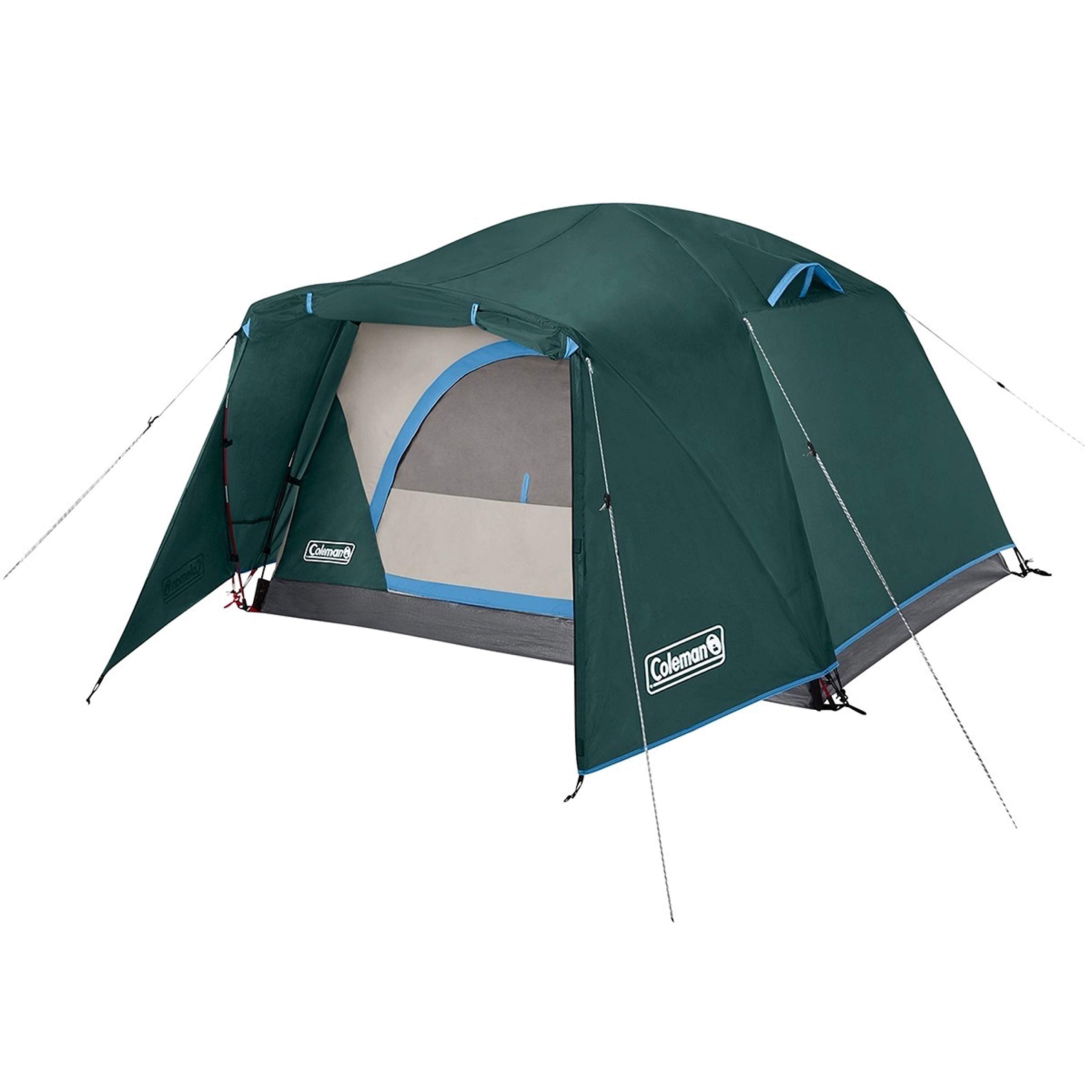 Coleman Skydome Camping Tent with FullFly Weather Vestibule, 2/4/6 Person Weatherproof Tent with Rainfly, Carry Bag, Storage Po