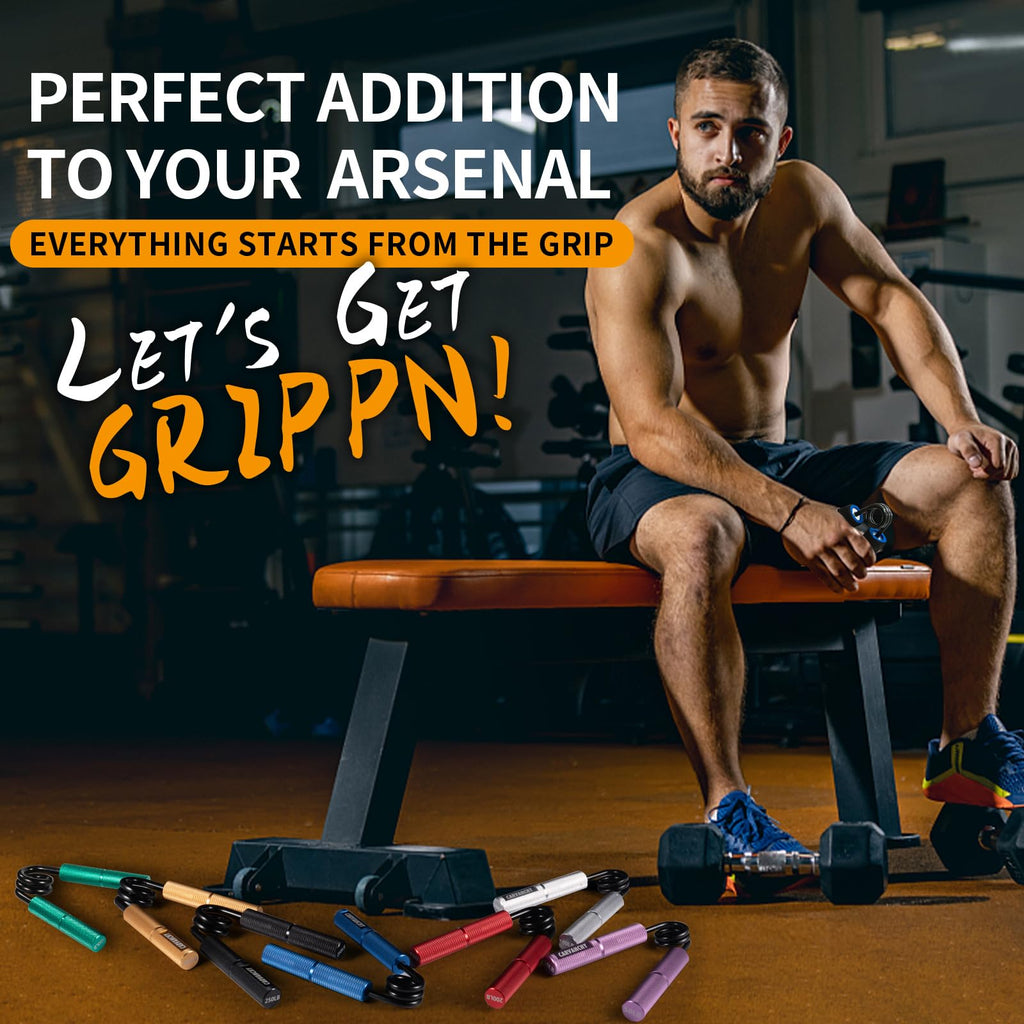 Carvanchy Grip Strength Trainer, 50Lb, Wrist Forearm Strengthener, Metal No Slip, Hand Grip Gripper Strengthener For Strength Tr
