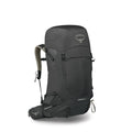 Osprey Stratos 44L Mens Hiking Backpack - Lightweight Backpacking Pack with Waterproof Raincover - Camping Bag, Raven Black