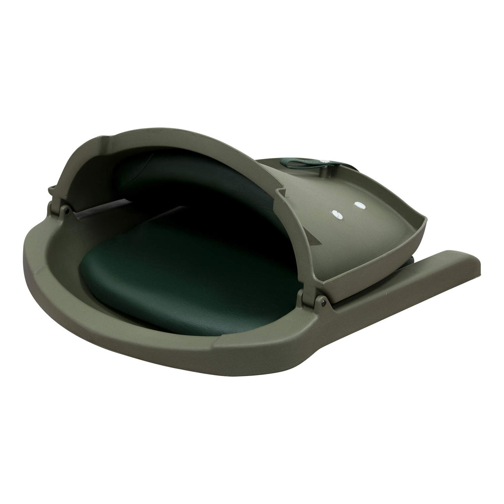 Wise 8Wd139 Series Molded Fishing Boat Seat With Marine Grade Cushion Pads, Green Shell, Green Cushion