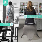 Enovi Starfish Ball Chair, Yoga Ball Chair Exercise Ball Chair Ergonomic Design For Home Office Desk, Stability Ball & Balance B