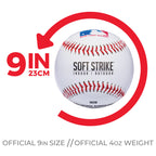 Franklin Sports Youth Teeballs - Soft-Strike T Ball Soft Baseballs For Kids - (12) Soft Kids Teeballs With Mesh Bag - Official T