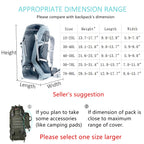 Joy Walker Waterproof Backpack Rain Cover For (15-90L), Upgraded Anti-Slip Cross Buckle Straps, Triple Strengthened Layers For H