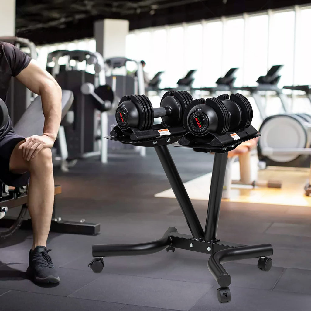 ALTLER Adjustable Dumbbell Stand Fitness Dumbbell Rack & Weight Rack for Home Gym Set