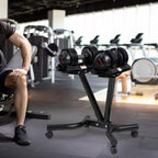 ALTLER Adjustable Dumbbell Stand Fitness Dumbbell Rack & Weight Rack for Home Gym Set