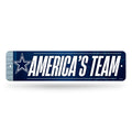 Rico Industries NFL Football Dallas Cowboys Metal Street Sign 4 x 15 Home D  cor - Bedroom - Office - Man Cave