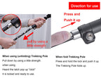 A Alafen Aluminum Collapsible Ultralight Travel Trekking Hiking Pole For Men And Women