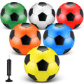 Deekin 6 Pcs Soccer Ball Bulk with Pump Size 5/4/3 Soccer Ball for Indoor Outdoor Sport Practice Competition Sport Training Acce