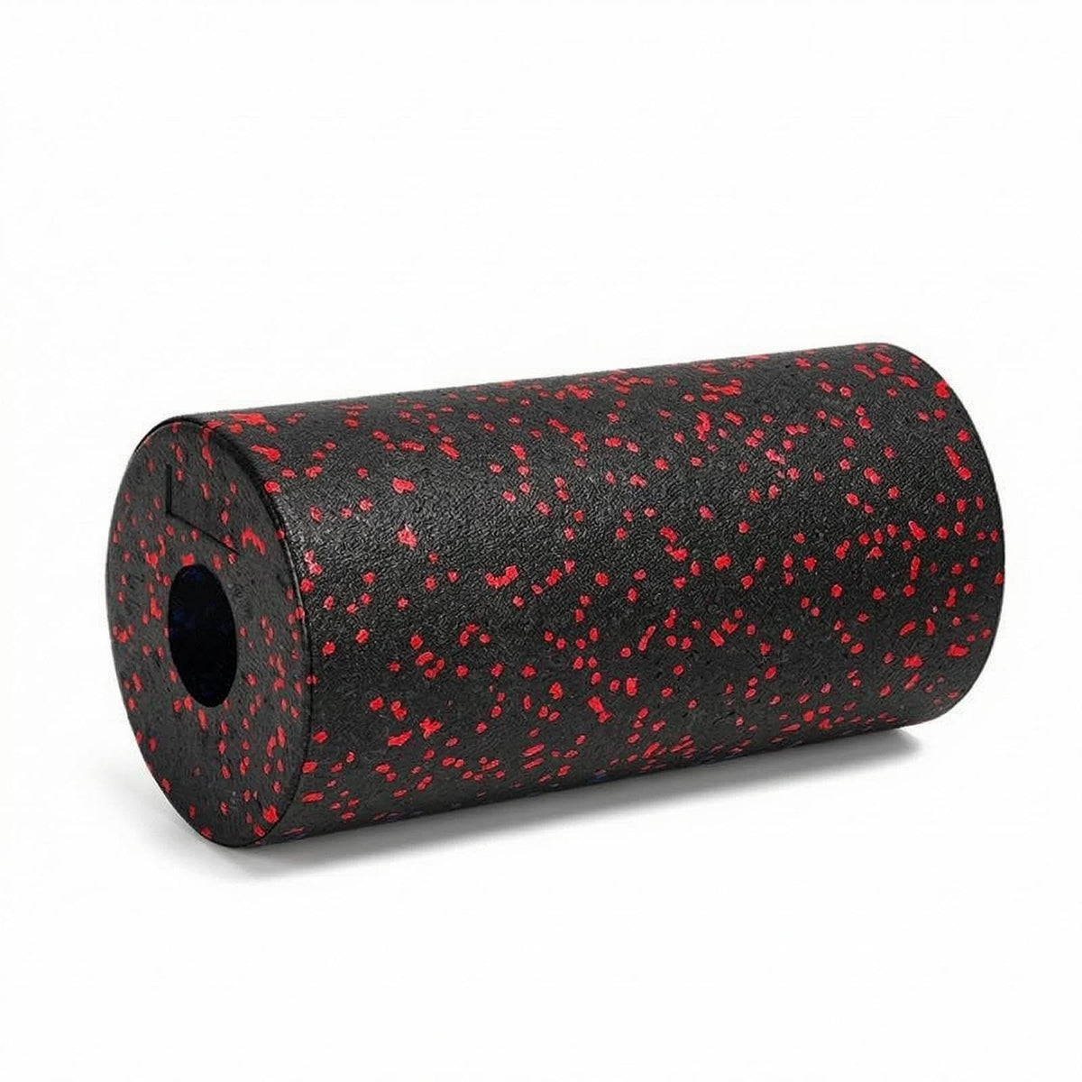 TRENDYNEST Expanded Polypropylene Soft Roller Cylindrical Hollow Soft Roller Speckled Workout Tool 30CM Black Red