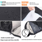Tuphen- Sleeping Bags For Adults Kids Boys Girls Backpacking Hiking Camping Microfiber Liner, Cold Warm Weather 4 Seasons Winter