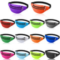 14 Pieces Fanny Pack Bulk 80s 90s Waist Bag for Women Adjustable Belt Exercise Waist Bag Running Pack 2 Zippers for Women Men Tr