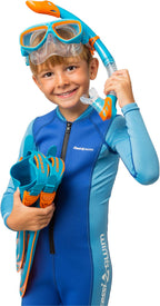 Cressi Rocks Kids Set, Blueorange, Lxl
