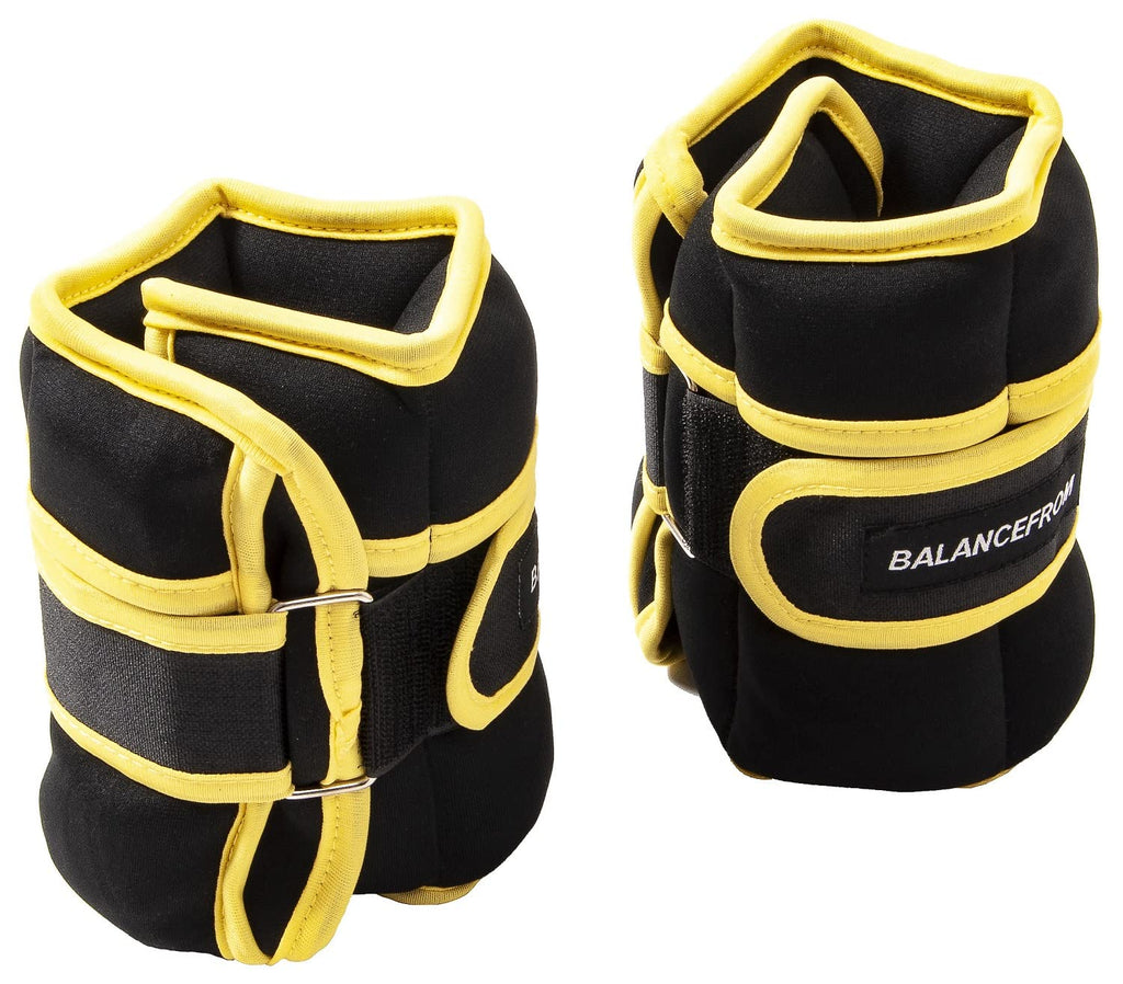 Fitvids Fully Adjustable Ankle Wrist Arm Leg Weights, Adjustable, 15-Lb Pair, 0-7.5 Lbs Each