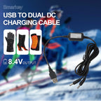 Smarkey 8.4V Heated Glove Charger For Insole Socks Jacket Battery Charging (Easy For Outdoor And Travelling)