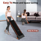 Hartwares Walking Pad Treadmill With 9% Incline, 2.5Hp Quiet Treadmills For Home Office Small, Portable Walking Pad With 265Lb C