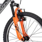 Huffy Valcon 20'' Boy'S Mountain Bike, Ideal For Ages 5-9, Rugged And Durable Design, Full Suspension, 6 Speed, Adjustable, Twis