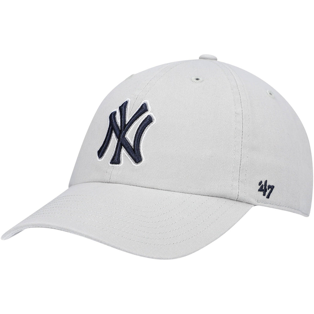 '47 New York Yankees Adjustable Cap Clean Up Mlb, New York Yankees Gray Navy, One Size