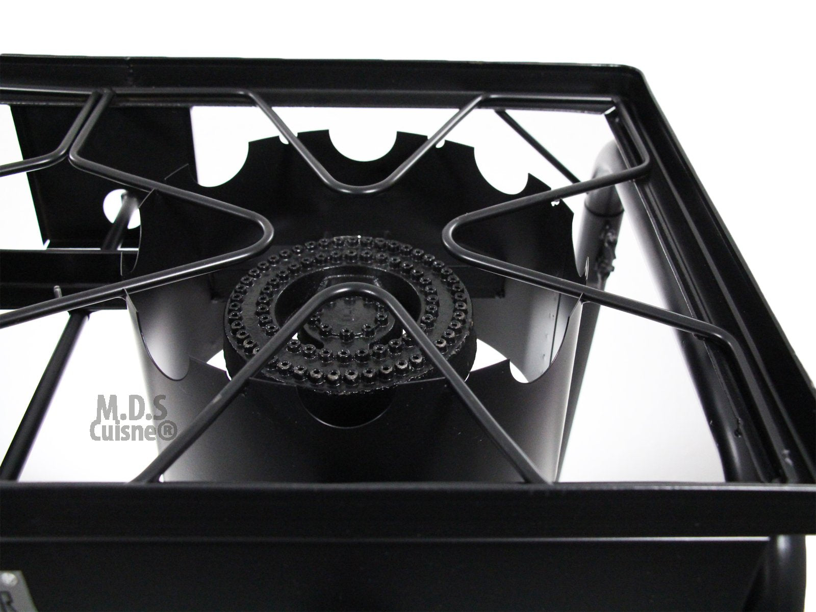 M.D.S Cuisine Cookwares Double Two Burner Stove Heavy Duty Outdoor Stand Portable Bbq Grill Camping