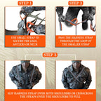 Multus: Perfect Deer Drag And Harness 2 Pack; Every Way To Drag A Deer In One Product Fast & Easy! Dual Harness Deer Drag With H