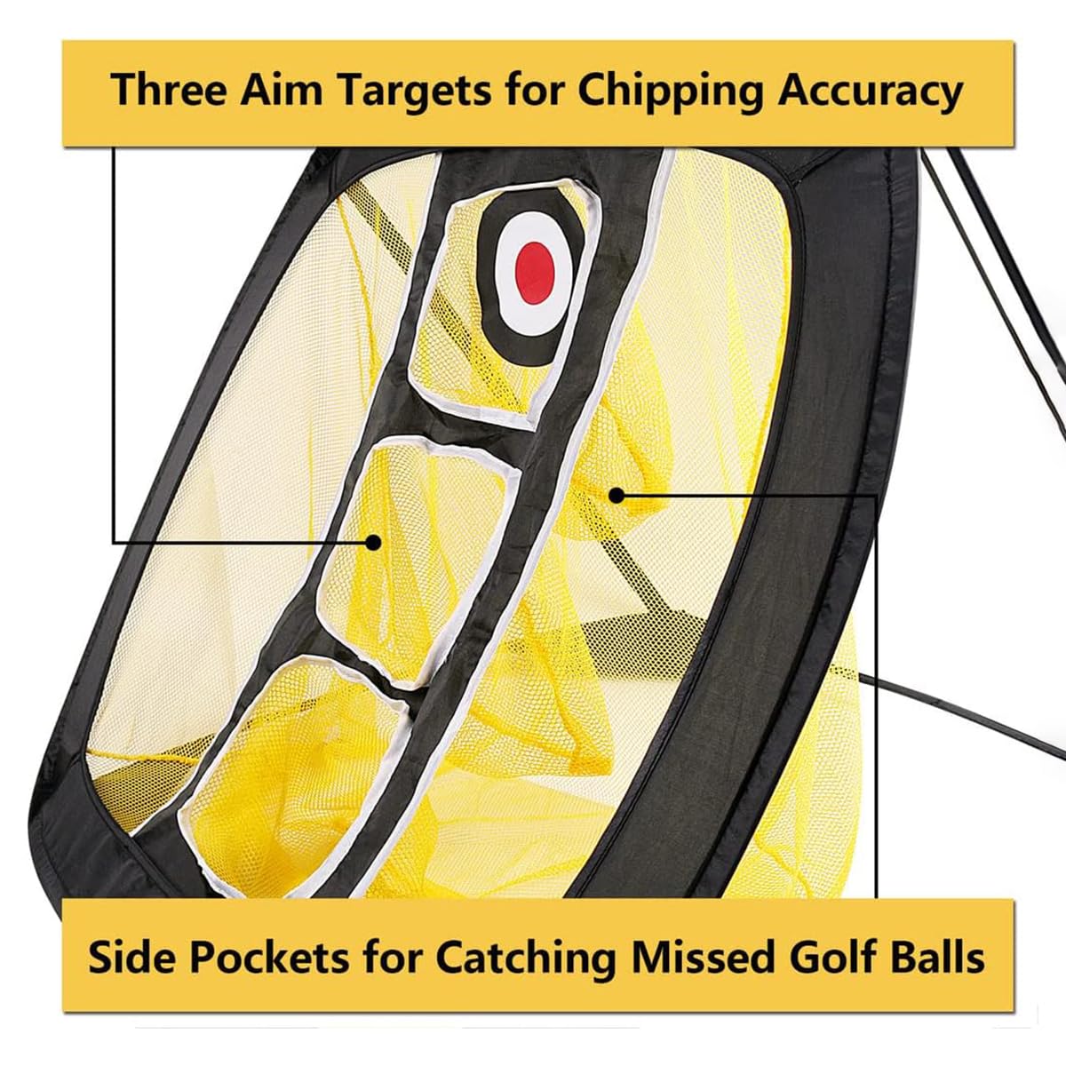 Podiumax Pop Up Golf Chipping Net, Indoor/Outdoor Golfing Target Net For Accuracy And Swing Practice