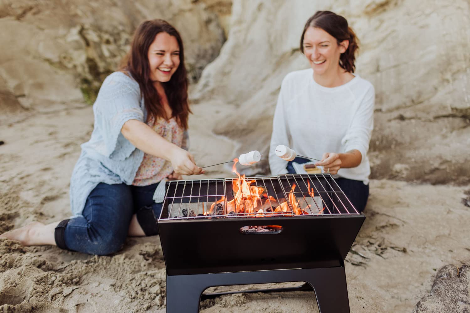 Nfl Los Angeles Chargers X-Grill Portable Grill - Camping Grill - Small Charcoal Grill For Tailgating