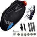 Daway Bike Repair Kit With Taillight - A36 Waterproof Bicycle Saddle Bag, 16 In 1 Multi Tool, Glueless Tire Tube Patches, Tire L