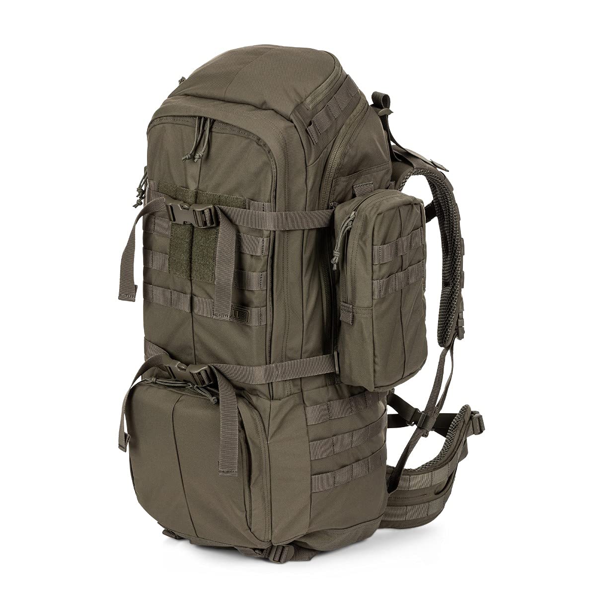 5.11 Tactical Rush 100 Backpack, Large 60L Heavy Duty Deployment Bag, Military Style MOLLE Pack, Style 56555ABR, Small/Medium, R