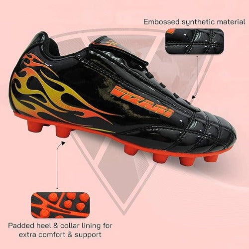 Vizari Blaze Youth Firm Ground Soccer Shoes Black/Orange