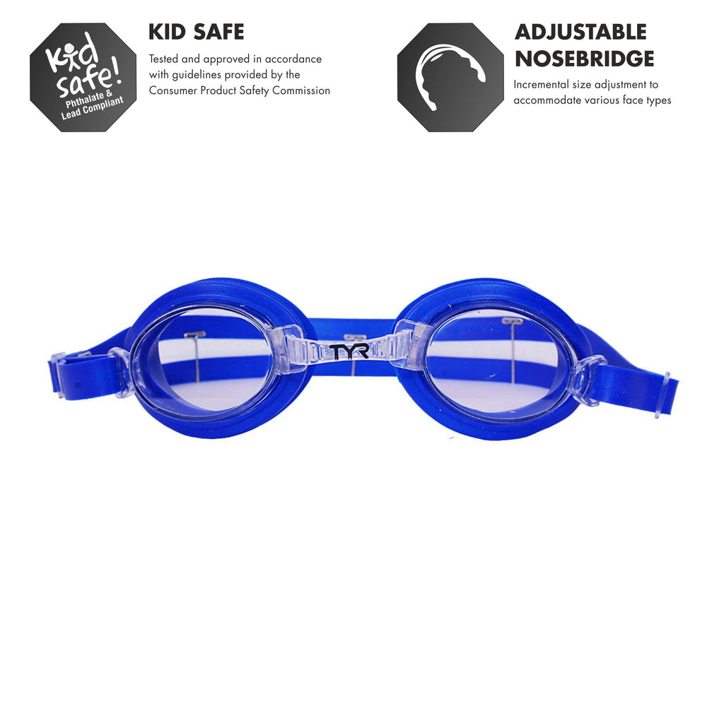 Tyr Qualifier Youth Goggle (Clear/Blue)