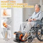 Upgraded Under Desk Elliptical Machine, Electric Ellipse Leg Exerciser For Seniors, Adjustable 12 Speed, Elliptical Stepper For