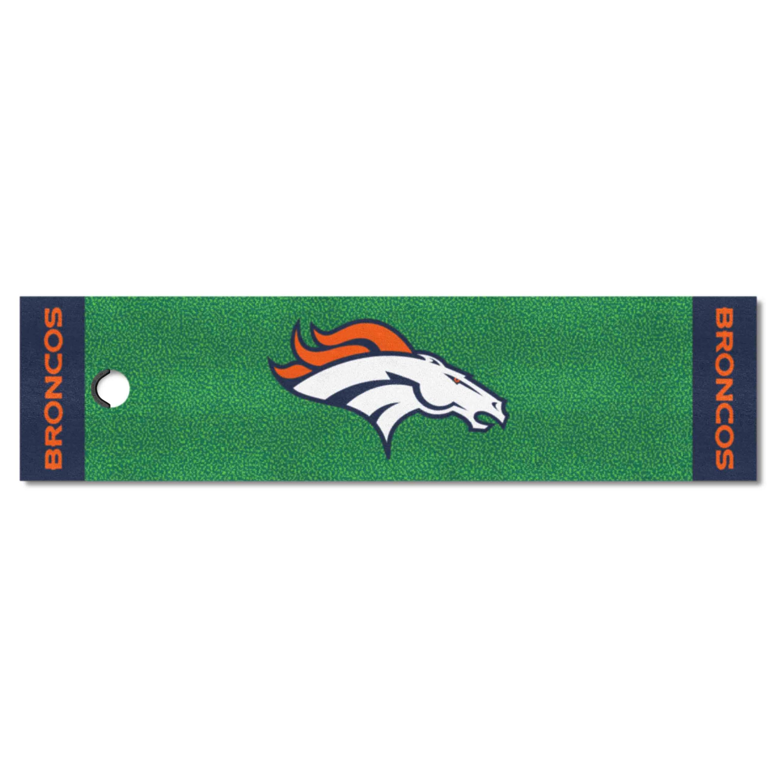Fanmats - 9010 Nfl Denver Broncos Nylon Face Putting Green Mat , 18''X72''