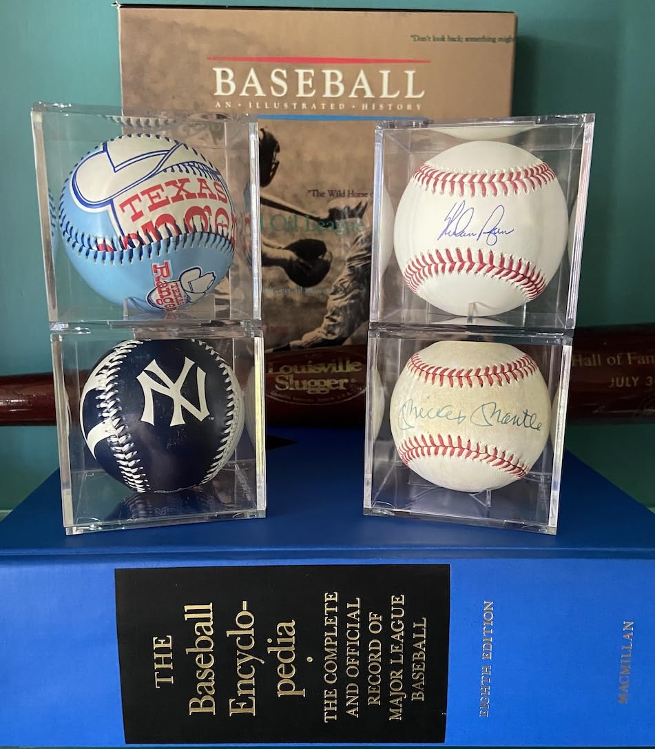 8 Pack Ballqube Baseball Display Case Autographed Baseball Case For Display Uv Protected Baseball Cube Display Memorabilia Baseb