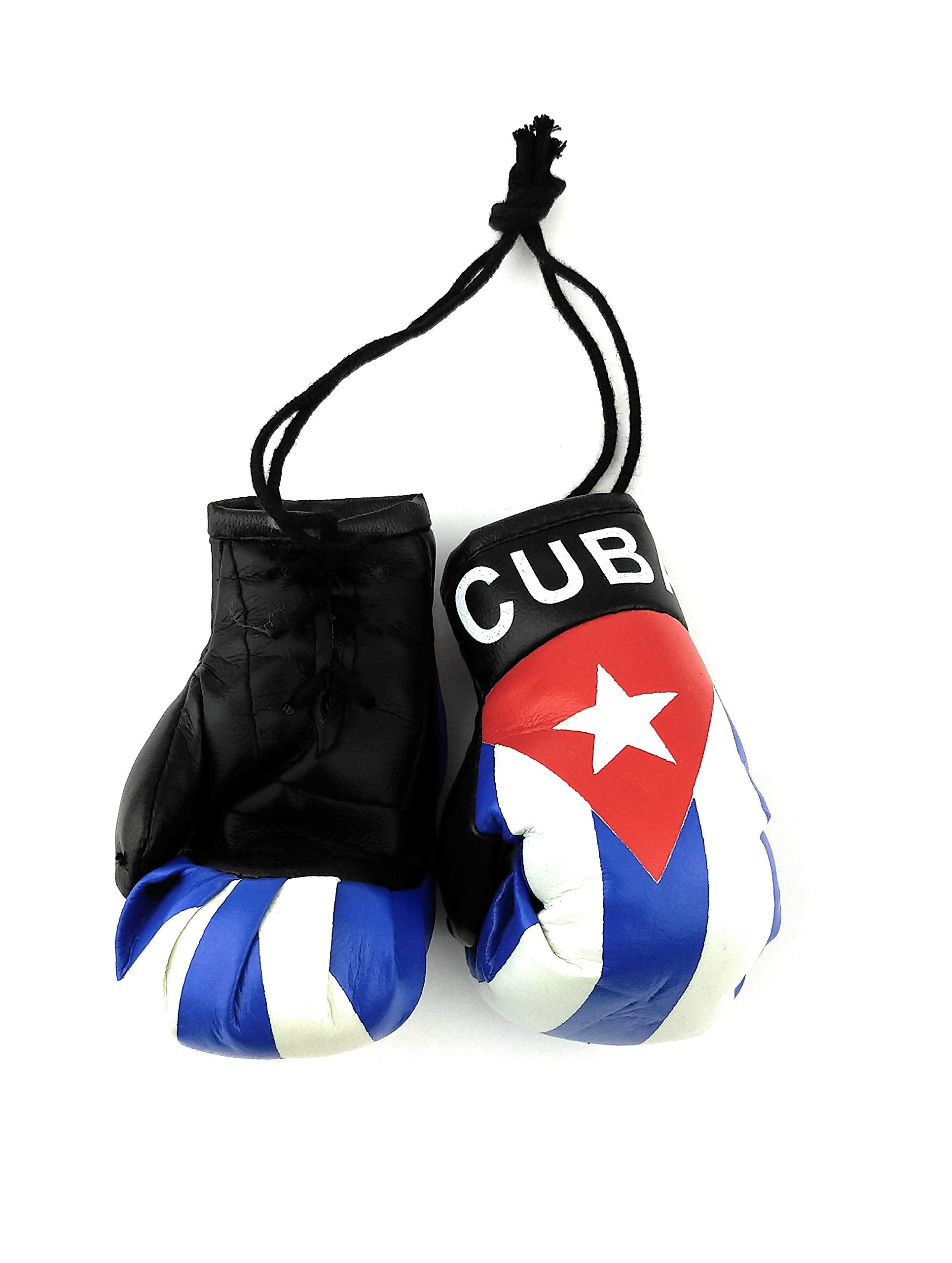 Red Hat Ent Hanging Car Mirror Mini Boxing Gloves (Cuba)