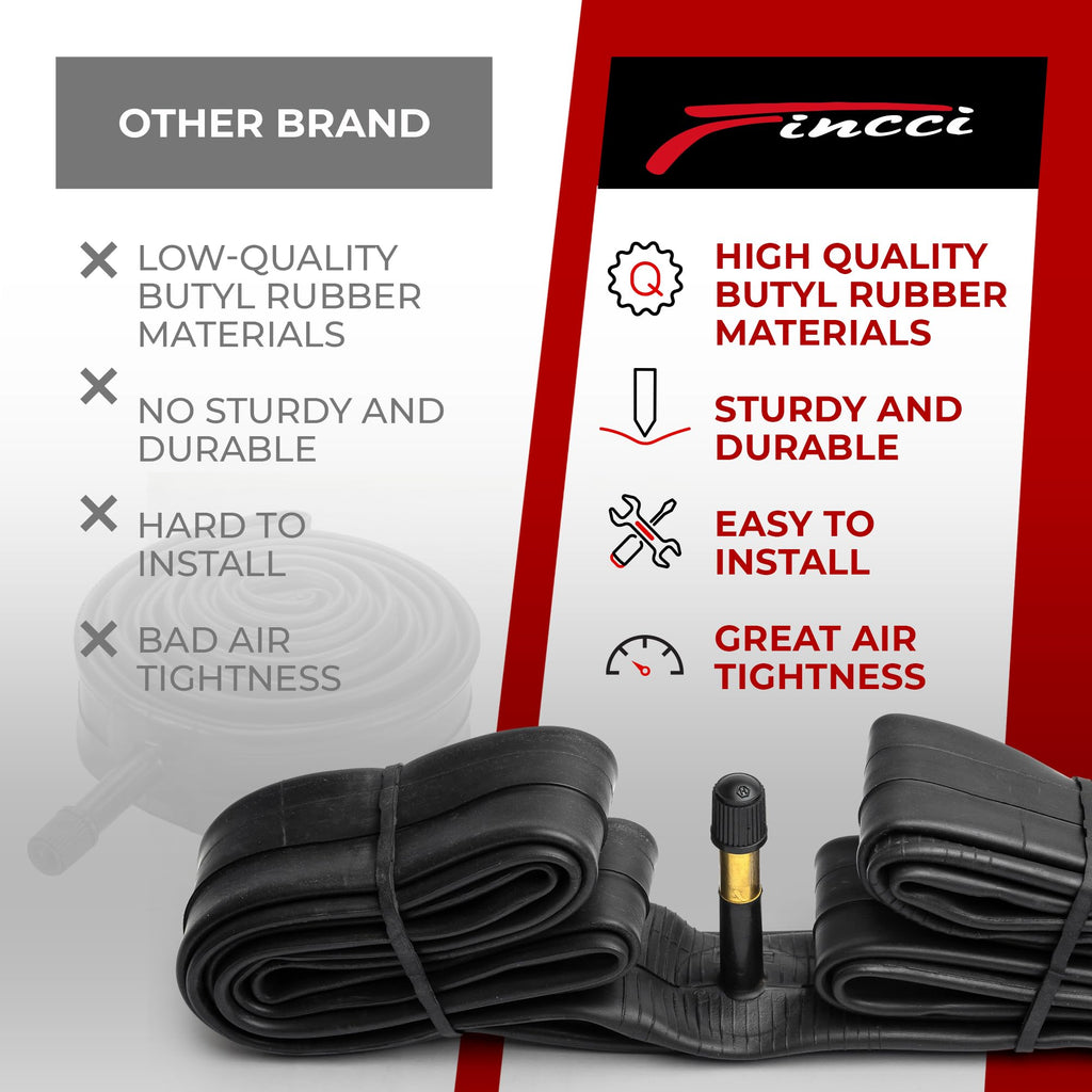 Fincci Bike Inner Tube 700X35C / 32C / 38C - Schrader Valve Inner Tubes 48Mm For Cycle Bicycle Bike Tire - Pack Of 2