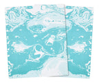 Talia Discbound Notebooks, Planner, Customizable, (Ymarble Flow Turquoise Wsilver Discs, Letter (85In X 11In))