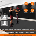 Anngrowy Large Exercise Mat 8'X5'X7Mm Workout Mat For Home Gym Mats Exercise Gym Flooring Rubber Fitness Mat Large Yoga Mat Card