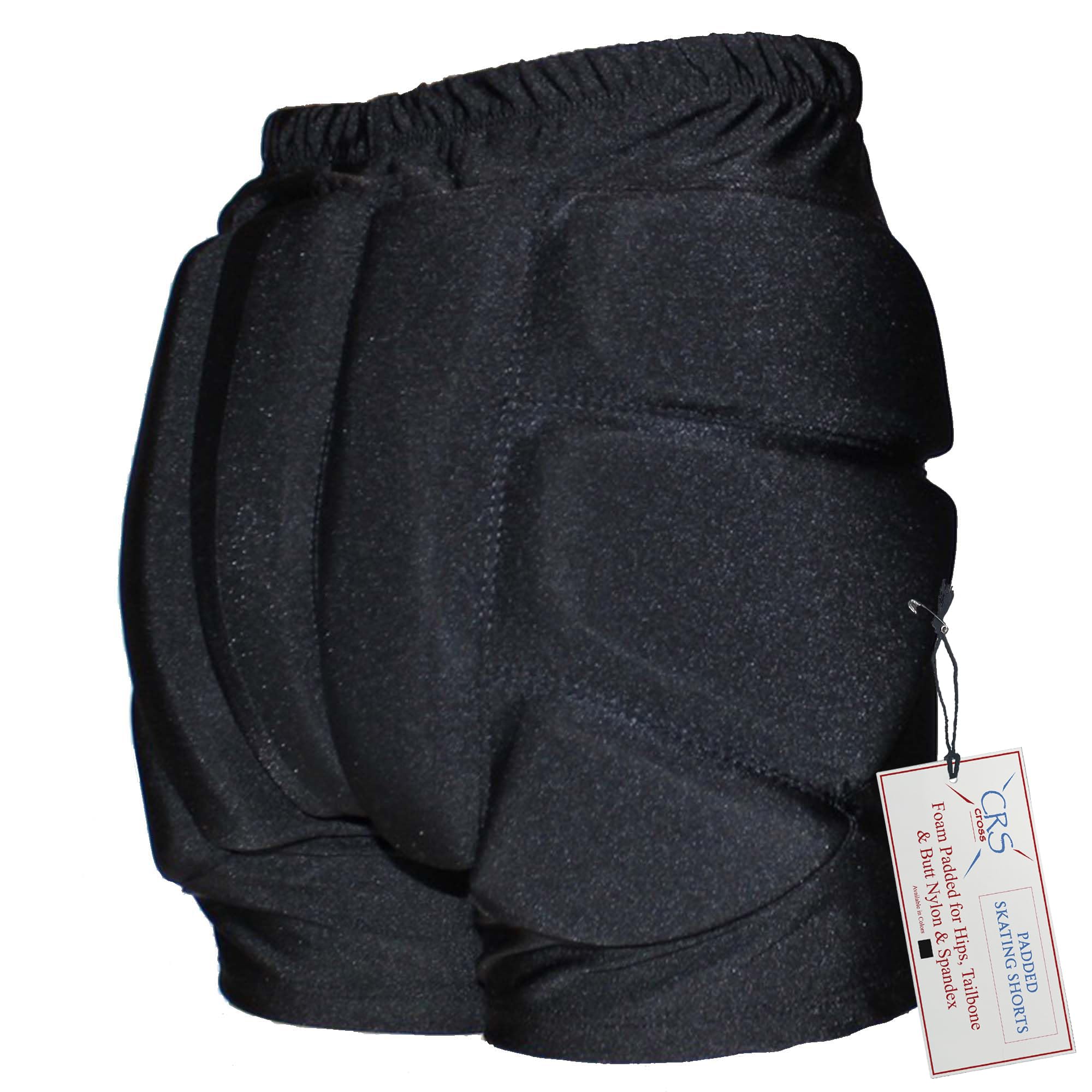 Crs Cross Padded Figure Skating Shorts - Crash Pads Shorts For Butt, Hips, And Tailbone (Ladies Small Black)