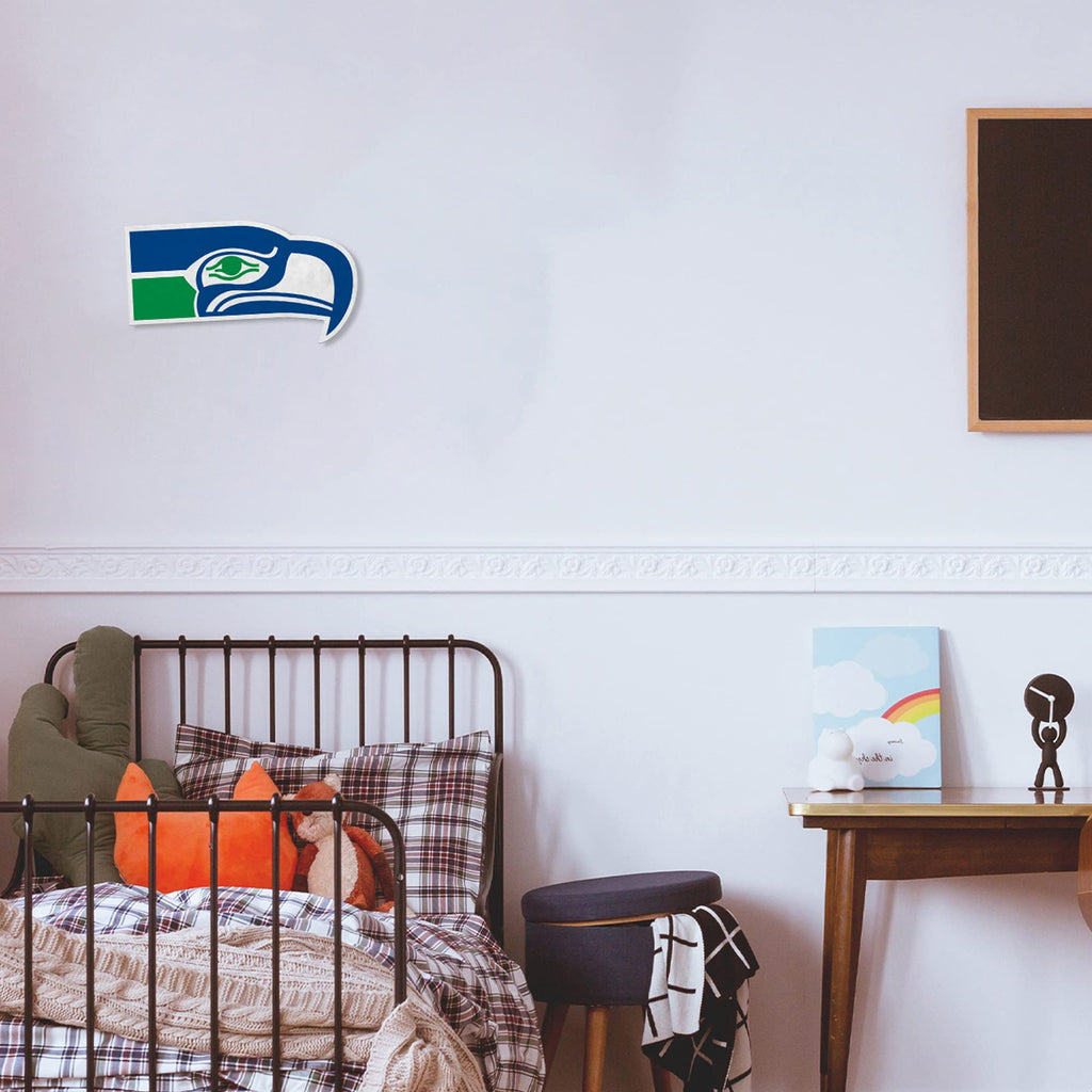 Rico Industries Nfl Football Seattle Seahawks Retro Shape Cut Pennant - Home And Living Room D  Cor - Soft Felt Ez To Hang