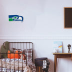Rico Industries Nfl Football Seattle Seahawks Retro Shape Cut Pennant - Home And Living Room D  Cor - Soft Felt Ez To Hang