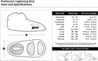 Pro Force Lightning Kicks Sparring Shoes/Footgear - White - Size 13-14 | Xx-Large