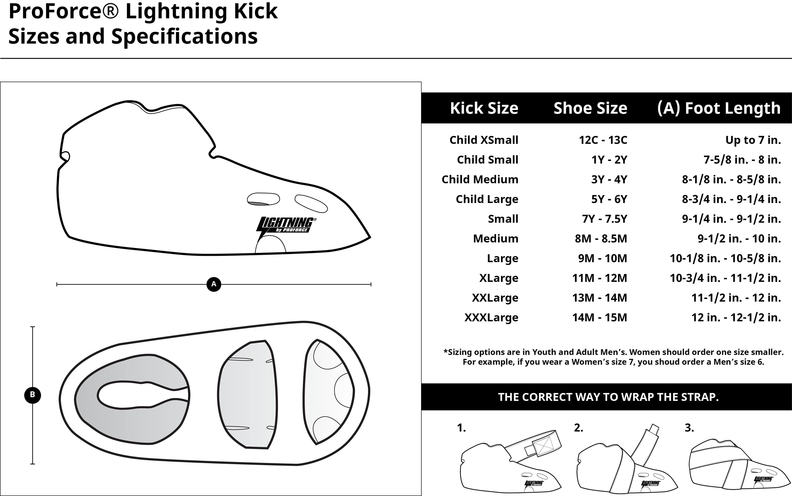 Proforce Lightning Kicks Sparring Shoes / Footgear - Red - Size 8-8 1/2 | Medium