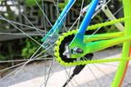 Zonkie Single-Speed Bicycle Chain 1/2 X 1/8 Inch 116 Links (Yellow, 1/2'' 1/8'' 116 Links)