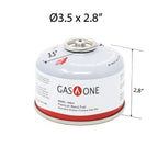 Gasone Camping Fuel Blend Isobutane Fuel Canister 100G (4 Pack)
