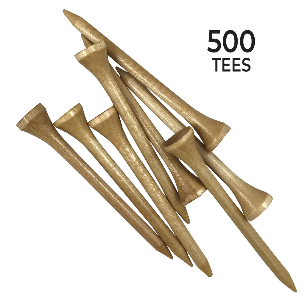 Pride Golf Tee Golf Tees 500 Count Tees, Natural, Count Us