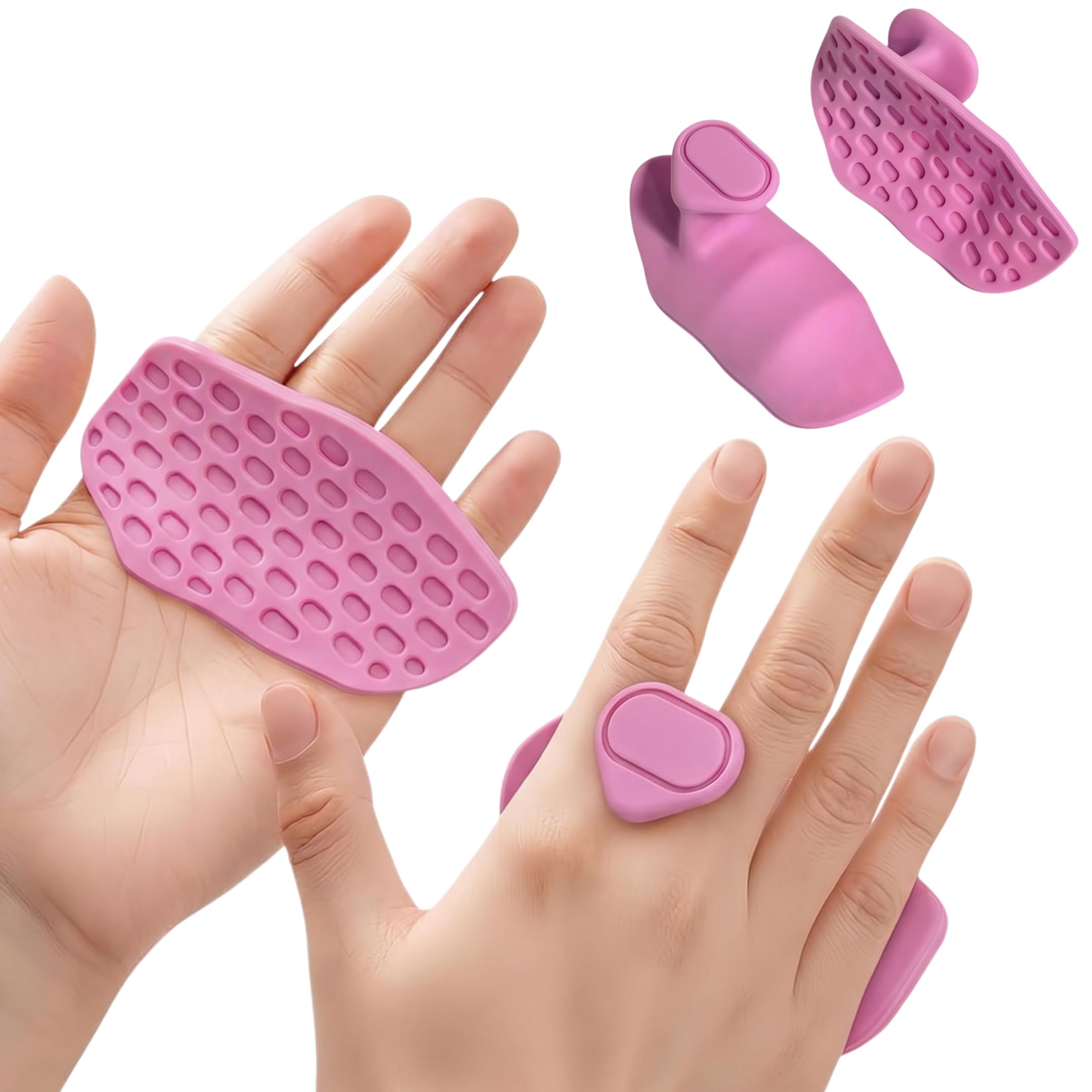 Jopplim Anti-Slip Workout Grips, Ergonomic Workout Gloves, Weight Lifting Grips, for Men and Women, Silicone Gym Grips Pads, Sof