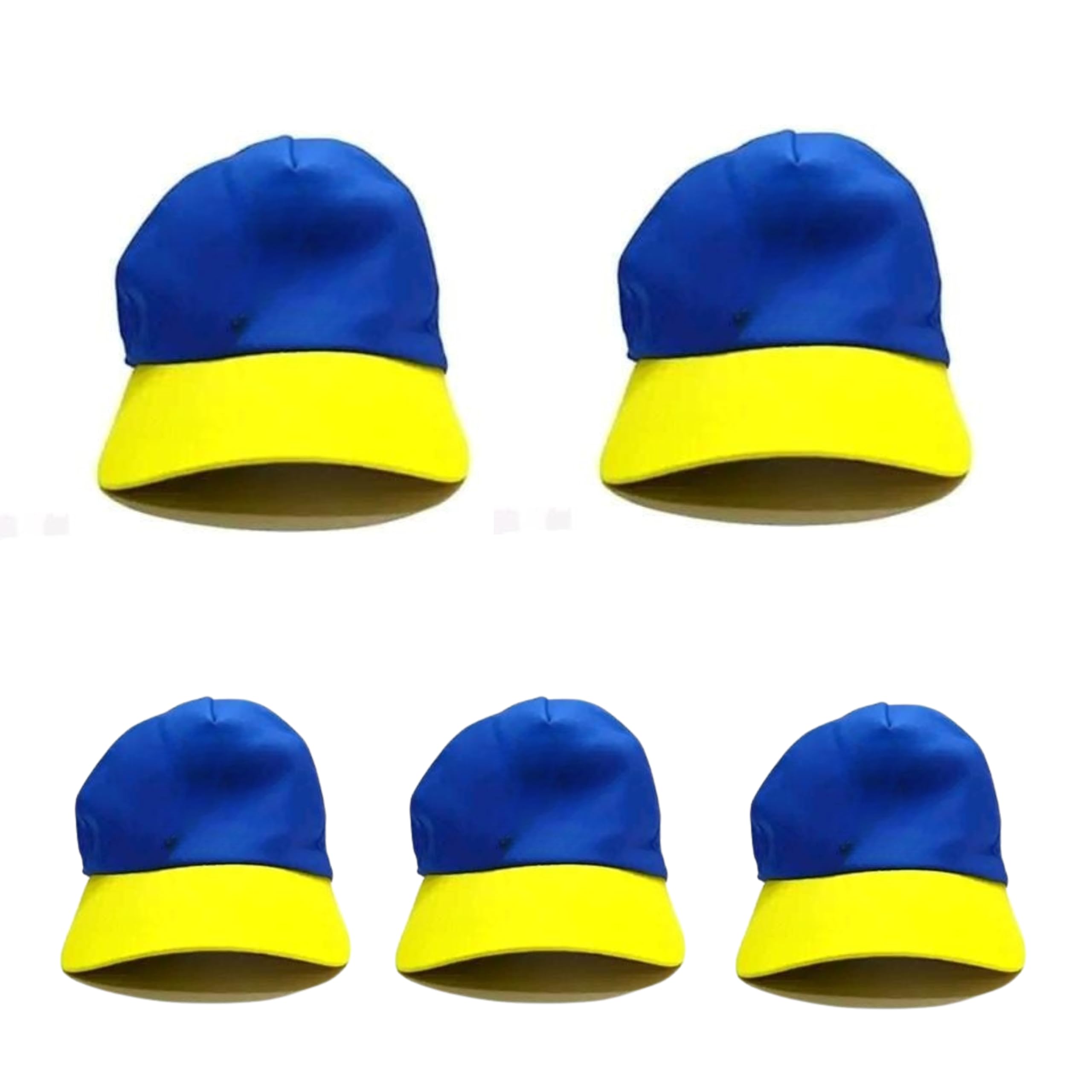 Pragati Textile Bharat Petroleum Cap Yellow & Blue Free Size Baseball Cap Cotton (Pack Of 5)(Free Size)