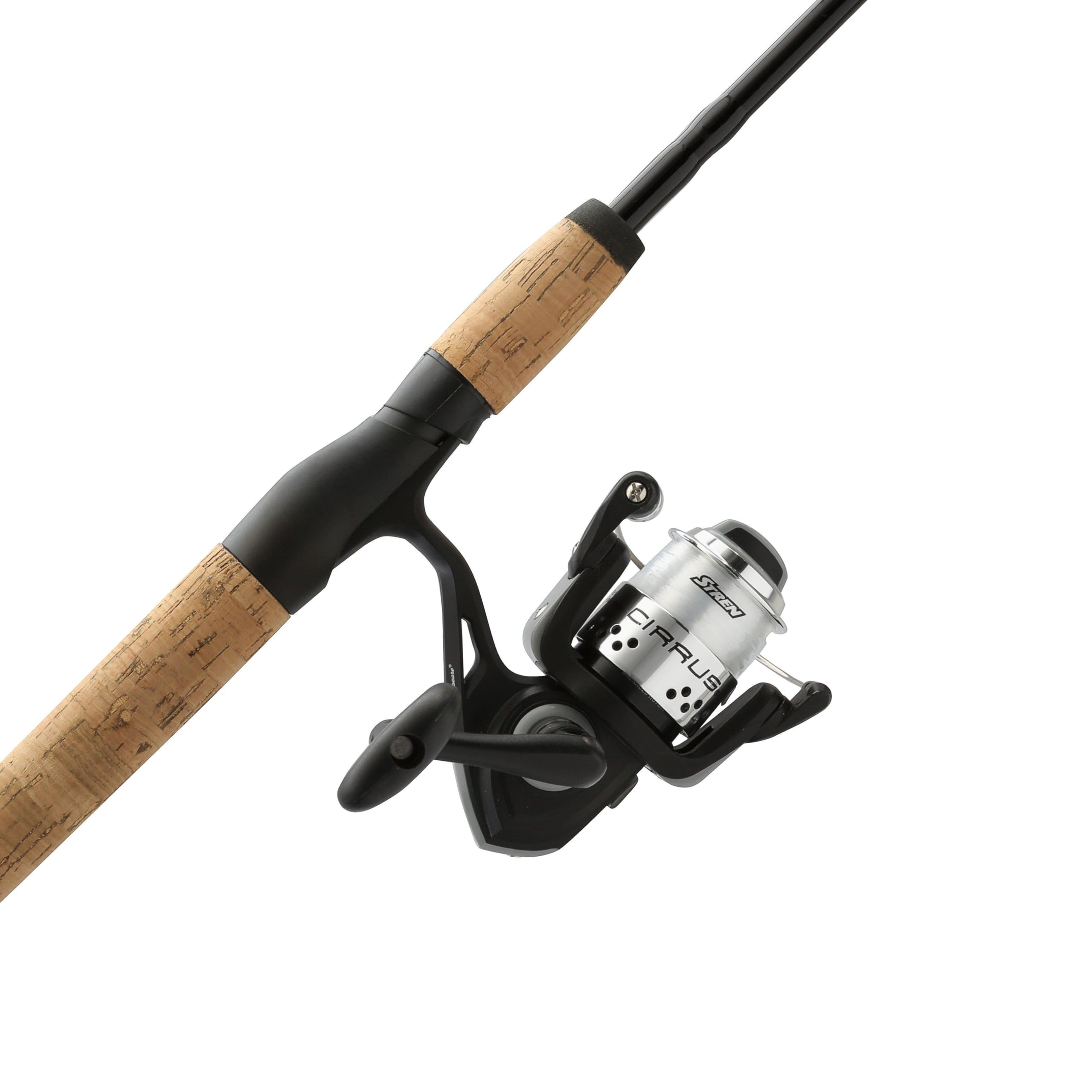 Shakespeare Cirrus 66 Spinning Fishing Rod and Reel Combo, 2-Piece Graphite Rod Blank, Size 30 Spinning Reel, Pre-Spooled with 