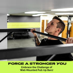 Rage Fitness Heavy-Duty Wall Mounted Pull Up Bar - 500 lbs Weight Capacity | Maintain Upper Body Strength & Core Stability | Spa